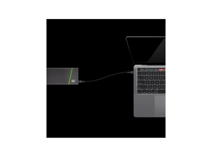 GREEN CELL KABEL KABGC31 GC POWERSTREAM USB-C - USB-C 30CM, POWER DELIVERY 60W, ULTRA CHARGE, QC 3.0
