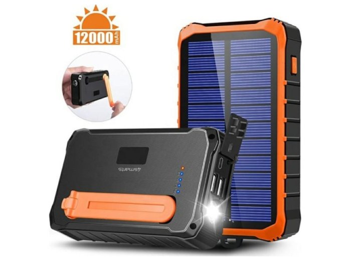 Powerbank Propper Solarny 12000mAh Szary