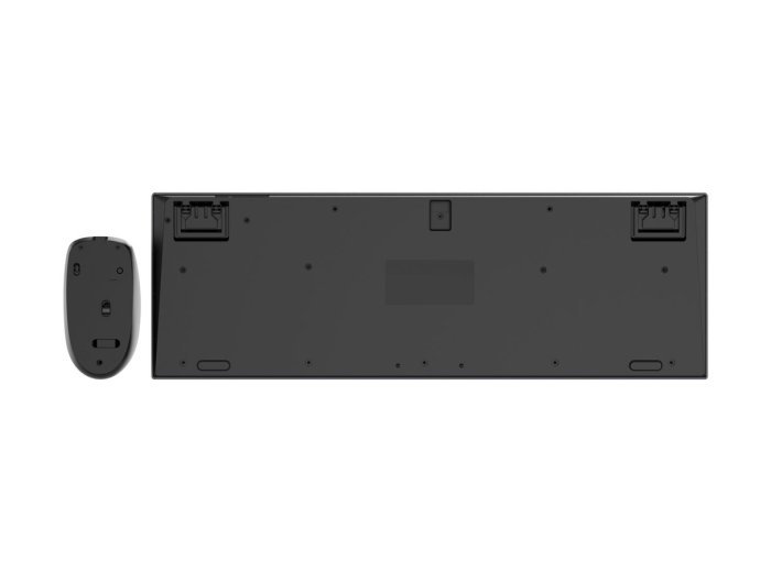 GEMBIRD BEZPRZEWODOWY ZESTAW KLAWIATURY + MYSZ DUAL MODE, 2.4 GHZ + BT, SLIM, UKŁAD US, KOLOR CZARNY