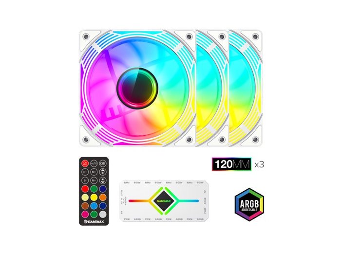 Gamemax Case Fan | KF300 WH | White