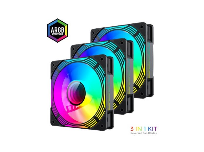 Gamemax Case Fan | KF300R BK | Black