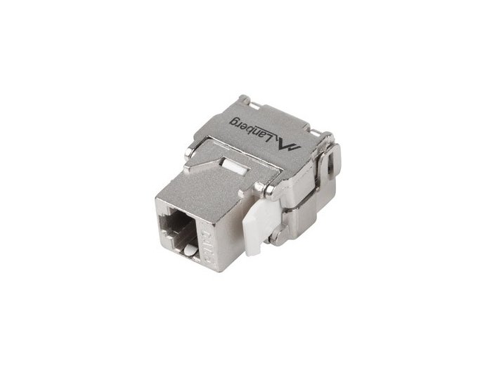 Moduł keystone gniazdo beznarzędziowy RJ45 - LSA FTP kat.6 180 stopni do puszki montażowej