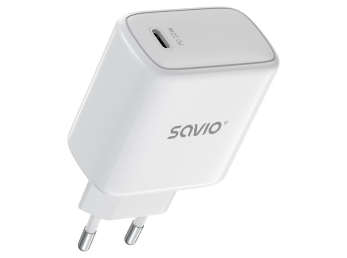 SAVIO ŁADOWARKA SIECIOWA LA-14 20W POWER DELIVERY 3.0, BIAŁA
