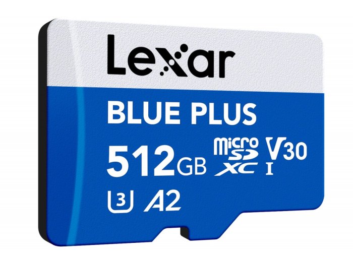 Karta pamięci microSD 512GB C10 A2 U3 V30 170MB/s Blue Plus