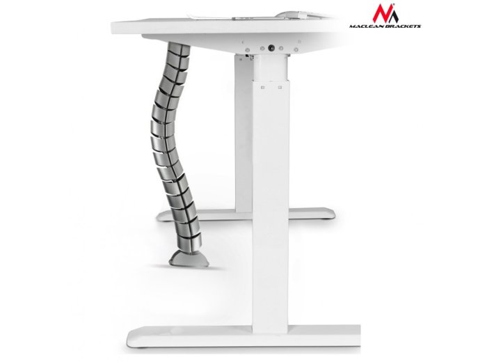 Organizator maskownica kabli do biurka MC-768 S srebrna