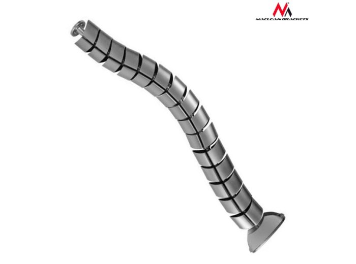 Organizator maskownica kabli do biurka MC-768 S srebrna