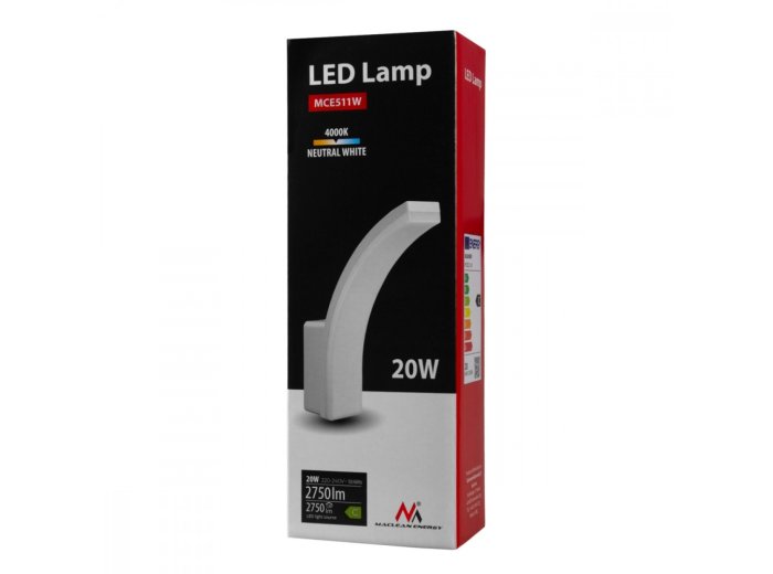 Lampa LED MCE511 W 20W IP65 4000K