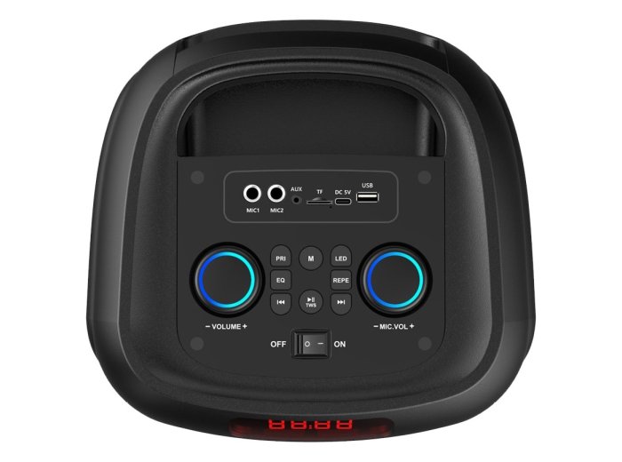 Głośnik bluetooth power audio MAX MT3185 Bluetooth 5.3+EDR/TWS/MP3/MicroSD/USB/AUX/Karaoke/USB-C/RMS 120W/PMPO 1400W