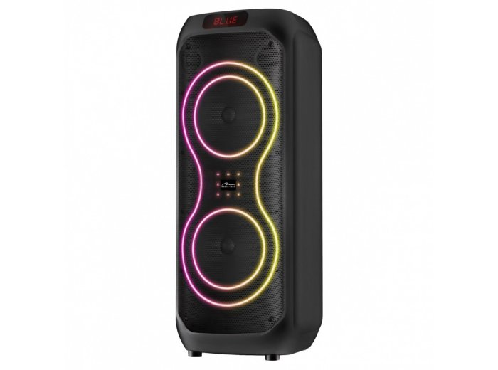 Głośnik bluetooth power audio MAX MT3185 Bluetooth 5.3+EDR/TWS/MP3/MicroSD/USB/AUX/Karaoke/USB-C/RMS 120W/PMPO 1400W