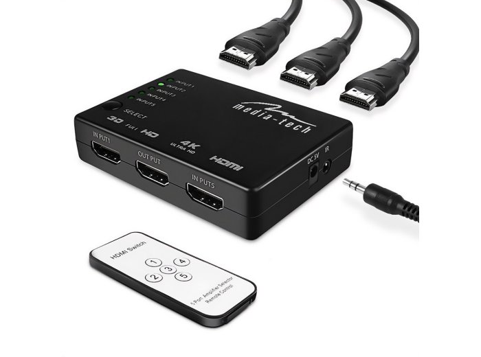 Przełącznik HDMI SWITCH 4K MT5207