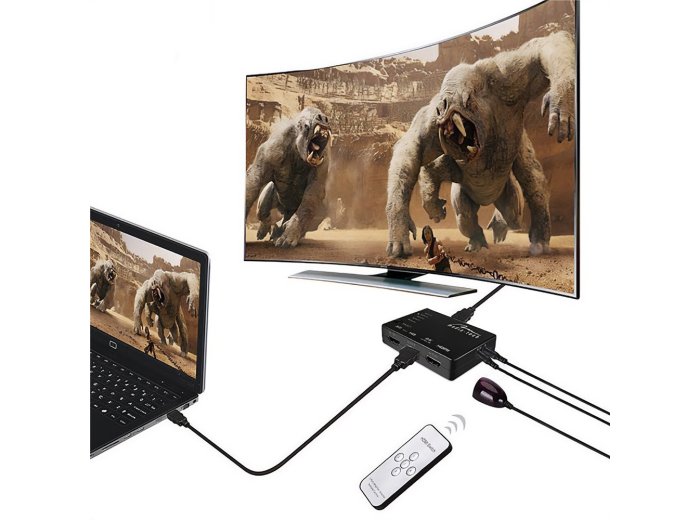 Przełącznik HDMI SWITCH 4K MT5207