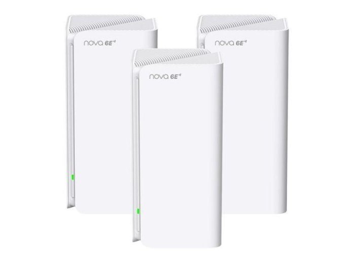 Tenda MX21 Pro(3-pack) Trójpasmowy (2,4 GHz / 5 GHz / 6 GHz) Wi-Fi 6 (802.11ax) Biały Wewnętrzne