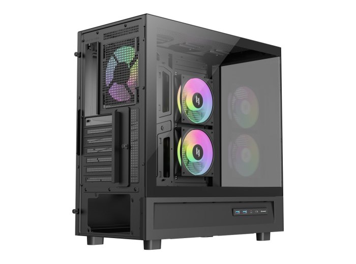 GameMax NEX C51 BK zabezpieczenia & uchwyty komputerów Czarny