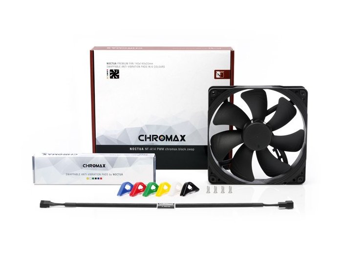 Wentylator NOCTUA 140mm NF-A14 PWM CHromax Black Swap colors