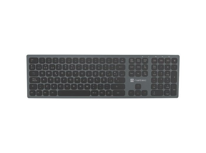 Klawiatura NATEC NKL-1830 Uniwersalne RF Wireless + Bluetooth QWERTY Hiszpański Czarny, Szary