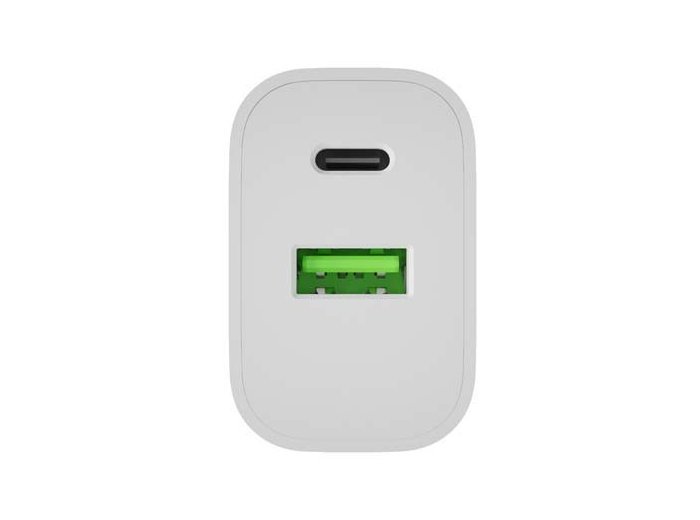 Ładowarka sieciowa Ribera 1xUSB-A 1xUSB-C 20W biała