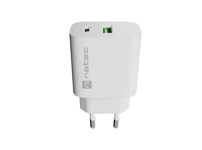 Ładowarka sieciowa Ribera 1xUSB-A 1xUSB-C 20W biała