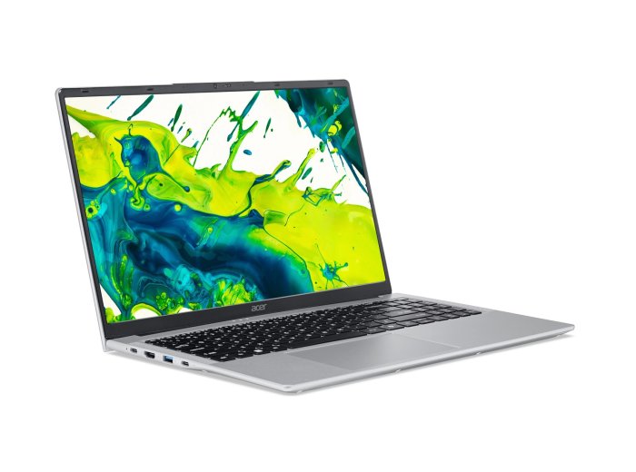 Acer Aspire Lite AL15-54P-55WH Intel Core Ultra 5 115U Laptop 39,6 cm (15.6") Full HD 16 GB LPDDR5-SDRAM 512 GB SSD Wi-Fi 6 (802.11ax) Windows 11 Home Amerykański międzynarodowy Srebrny