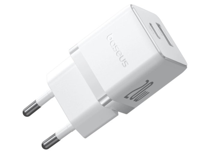 Ładowarka sieciowa Baseus Palm 20W USB-C USB-A - biała