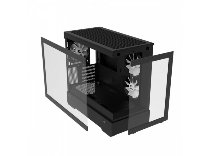 Obudowa P30 V2 MicroATX Mini Tower 3 FansRGB BL