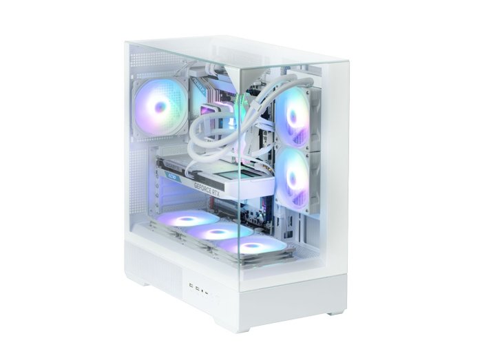 Obudowa P40 Prism Mid-Tower szkło hartowane biała
