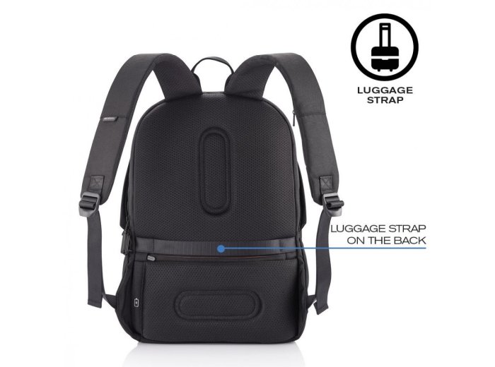 Plecak antykradzieżowy BOBBY SOFT BLACK