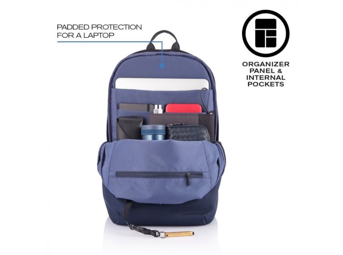 Plecak antykradzieżowy BOBBY SOFT NAVY