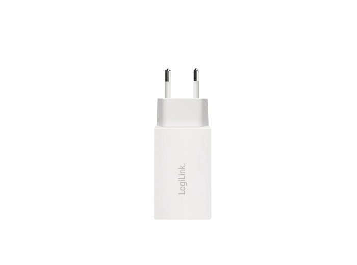 Ładowarka sieciowa 2x USB-C, 65W, biała