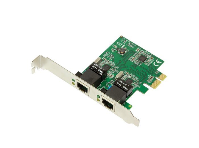 Logilink PC0075, 2-port Gigabit PCI Express network card Logilink 2 x Gigabit Lan (RJ 45) PCIe