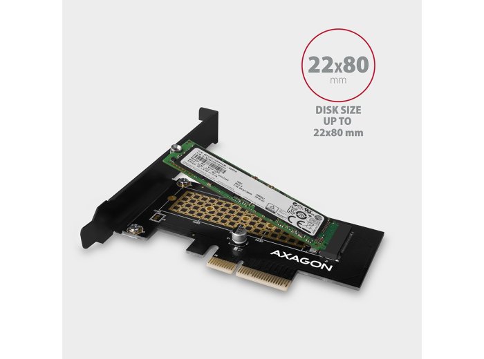 PCEM2-N Adapter wewnętrzny PCIe x4, 1x M.2 NVMe M-key slot, SP & LP