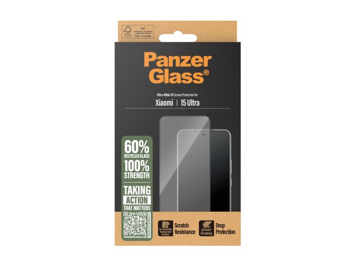 PanzerGlass ® Screen Protector Xiaomi 15 Ultra | Ultra-Wide Fit Przezroczysta ochrona ekranu 1 szt.