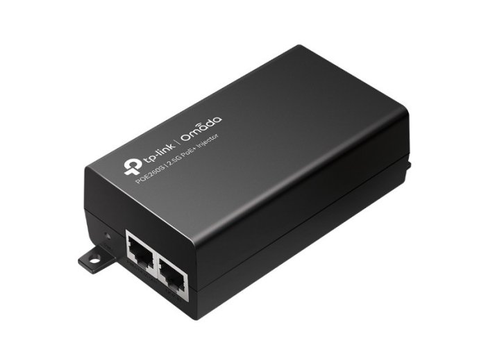 Injector Adapter Omada 2.5G PoE+ PORT: 1× 2.5G PoE Port, 1× 2.5G Non-PoE Port POE260S