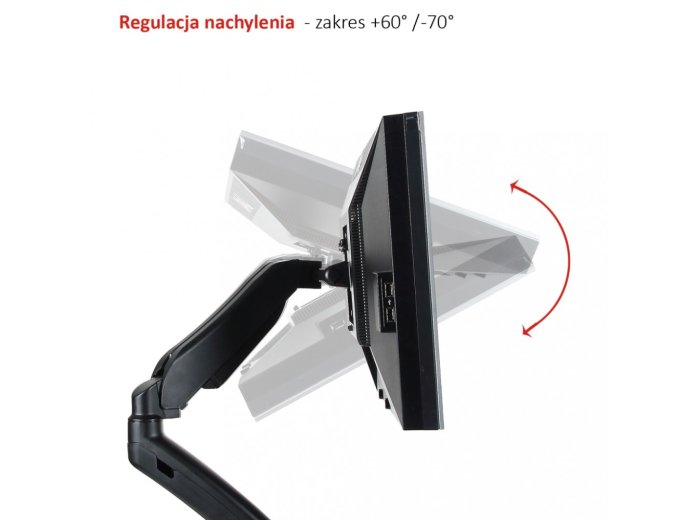 Uchwyt biurkowy na sprężynie gazowej do 1 monitora LCD/LED 13-27"            L-11GD
