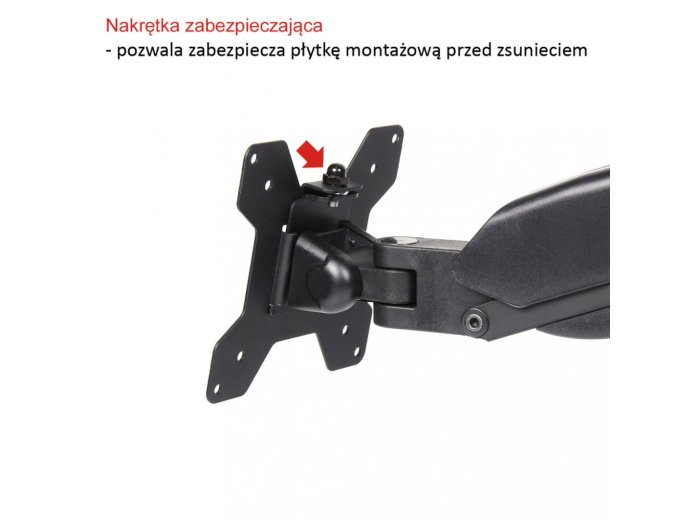 Uchwyt biurkowy na sprężynie gazowej do 1 monitora LCD/LED 13-27"            L-11GD