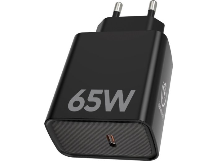 Zasilacz PD65W USB-C uniwersalny do notebooków, smartfonów, tabletów, power banków oraz innych urządzeń z gniazdem zasilającym USB-C