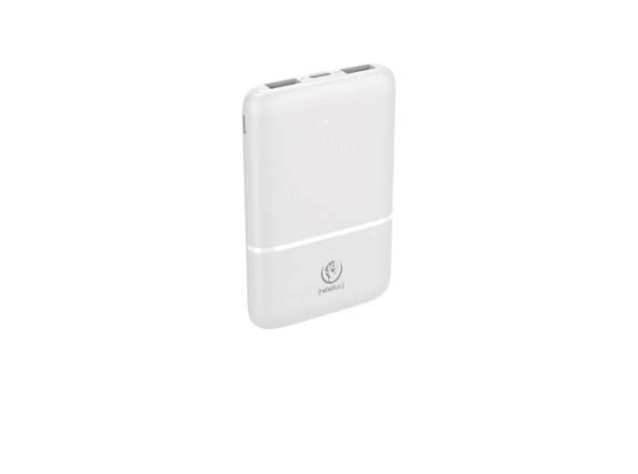 Powerbank P5 (5 000mAh 10W), moc wyjściowa 10W zapewnia szybkie i stabilne ładowanie kompatybilnych urządzeń, jednoczesne ładowanie 3 urządzeń