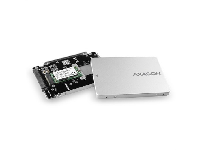 RSS-M2SD Wewnętrzna obudowa 2.5" z interfejsem SATA do dysków SSD M.2 SATA, srebrny