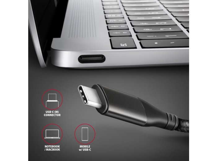 RVC-HI2MC Adapter aktywny USB-C -> HDMI 2.0 4K/60Hz Aluminiowy, 1.8m kabel