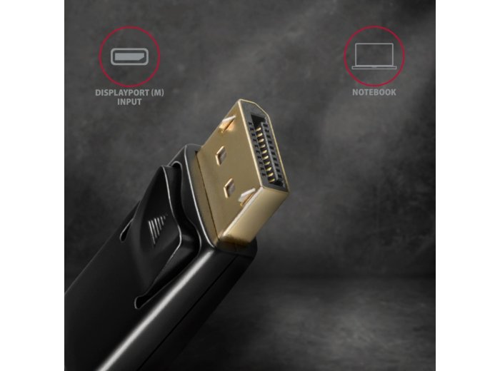 RVD-HI14C2 Adapter aktywny DisplayPort -> HDMI 1.4, 4K/30Hz, kabel 1,8m