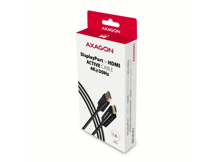RVD-HI14C2 Adapter aktywny DisplayPort -> HDMI 1.4, 4K/30Hz, kabel 1,8m