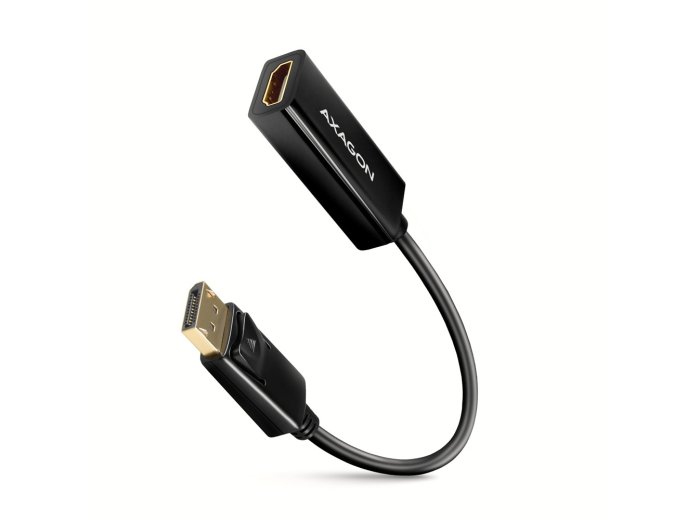 RVD-HI14N Adapter aktywny DisplayPort -> HDMI 1.4, 4K/30Hz, kabel 18cm