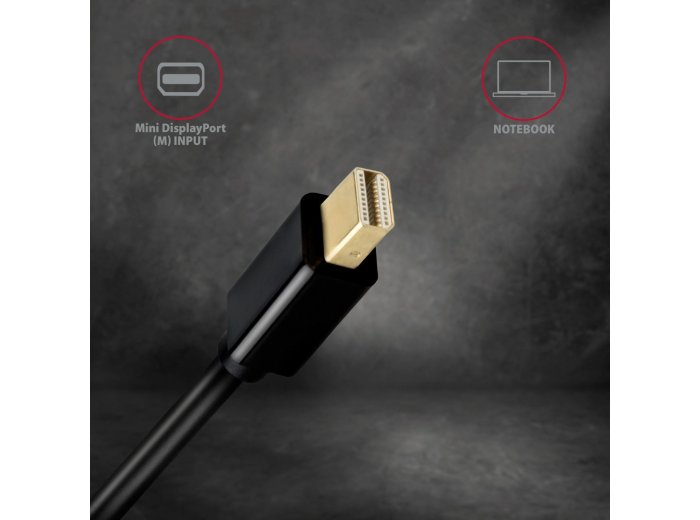 RVDM-HI14C2 Konwerter/kabel aktywny Mini DP > HDMI 1.4 kabel 1.8m 4K/30Hz