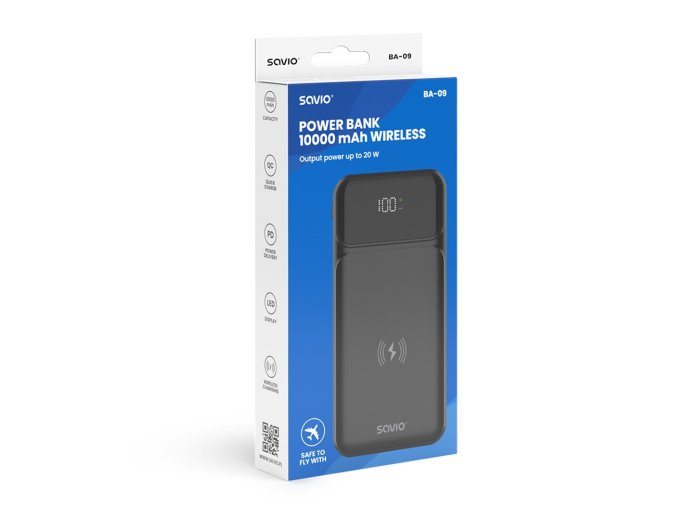 Powerbank bezprzewodowy 10000 mAh, BA-09