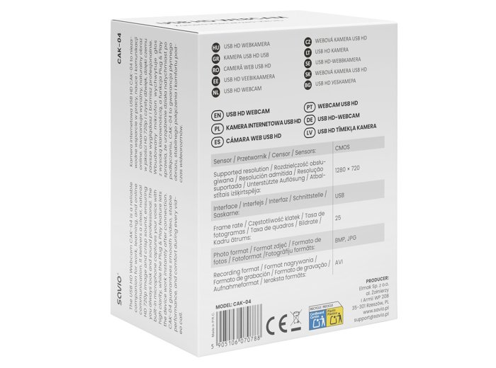 Kamera internetowa USB HD CAK-04