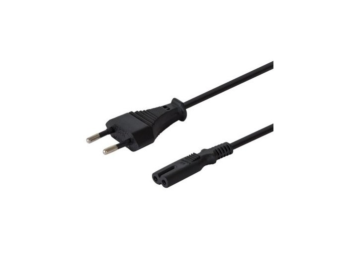 Kabel zasilający płaski ósemka 2pin, 1,8m, CL-100
