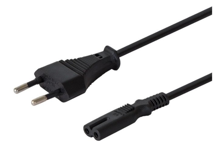 Kabel zasilający ósemka 2pin 1,2m, wielopak 10 szt. CL-97