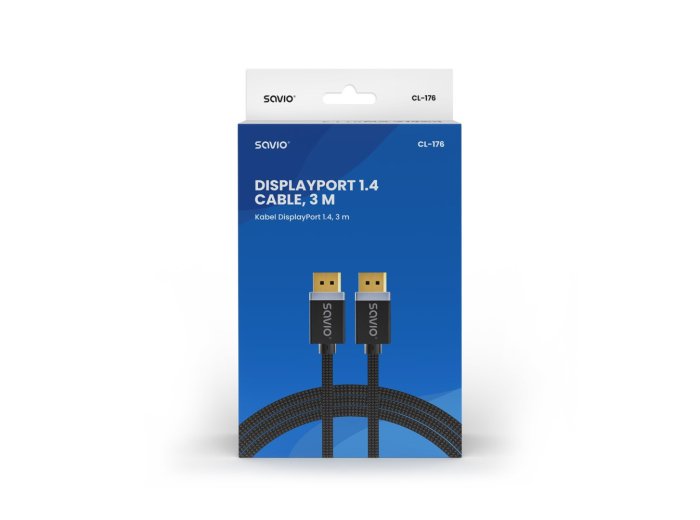 Kabel DP v1.4 (M), 8K/60Hz, FHD, 3 m, CL-176