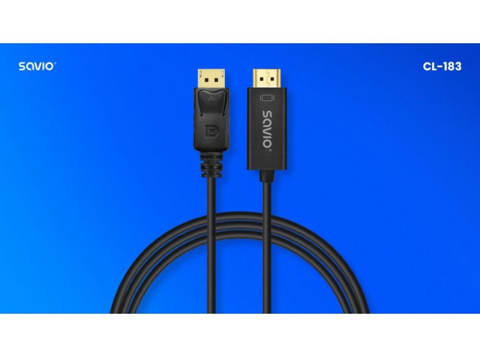 Kabel Display Port do HDMI 1,5m, CL-183