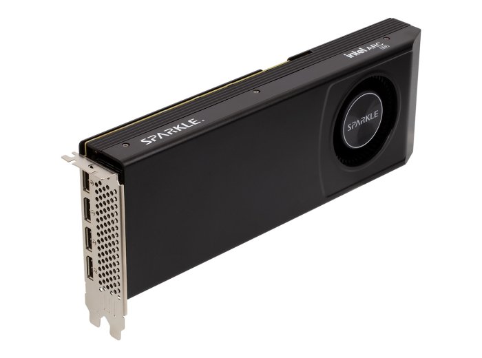 Błyszcząca dmuchawa Intel Arc B60 Pro 24 GB GDDR6