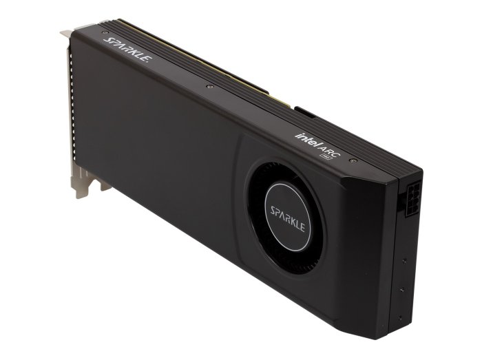 Błyszcząca dmuchawa Intel Arc B60 Pro 24 GB GDDR6